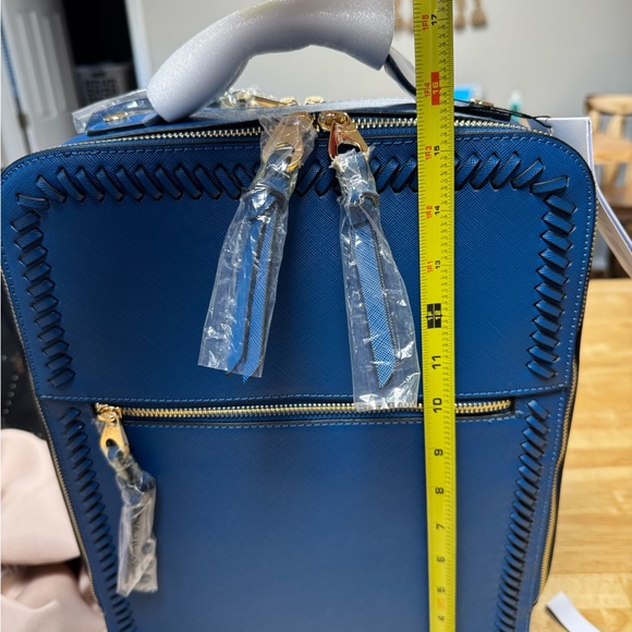 Calpak Blue Kaya Backpack 15in - Picture 10 of 15